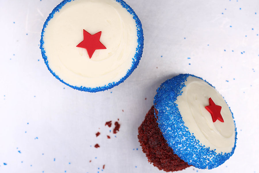 Memorial Day Red Velvet Cupcakes at Sprinkles Cupcakes & Ice Cream