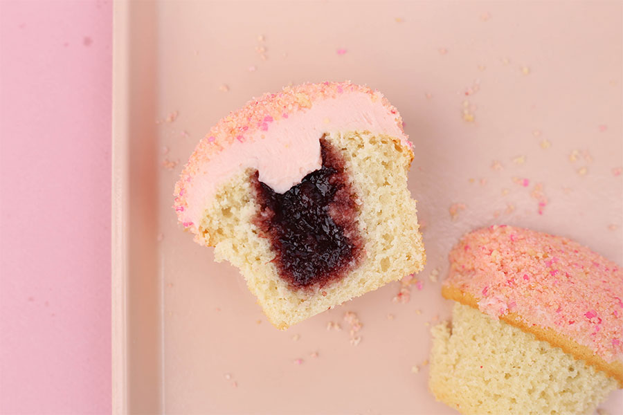 New Strawberry Shortcake Bar Cupcake at Sprinkles Cupcakes & Ice Cream