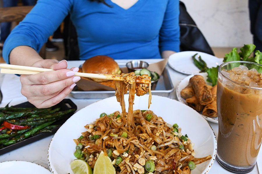 New Pad Thai at Social Monk Asian Kitchen