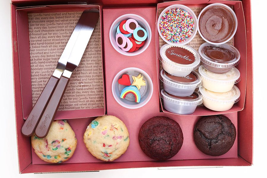 DYO Cupcakes at Home with Sprinkles Cupcakes