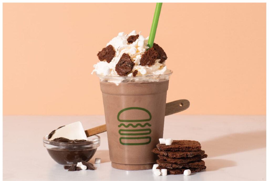 Brownie Batter Hot Cocoa Shake at Shake Shack