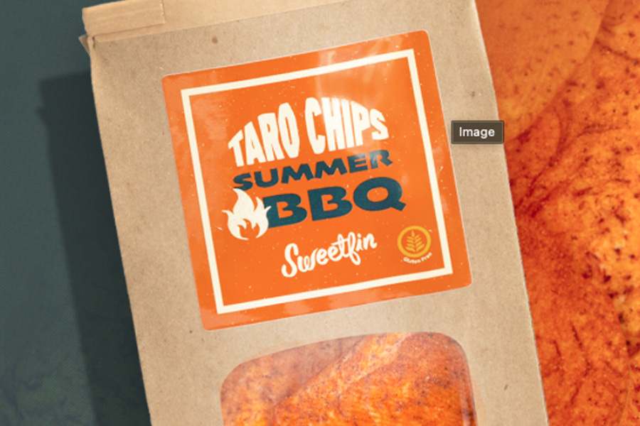 Smoky BBQ Taro Chips at Sweetfin